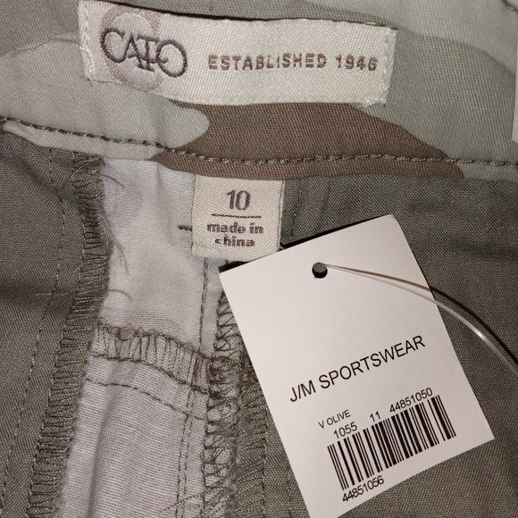 NWT Cato Camo Mid-Rise Straight Pants 10 - Picture 6 of 13